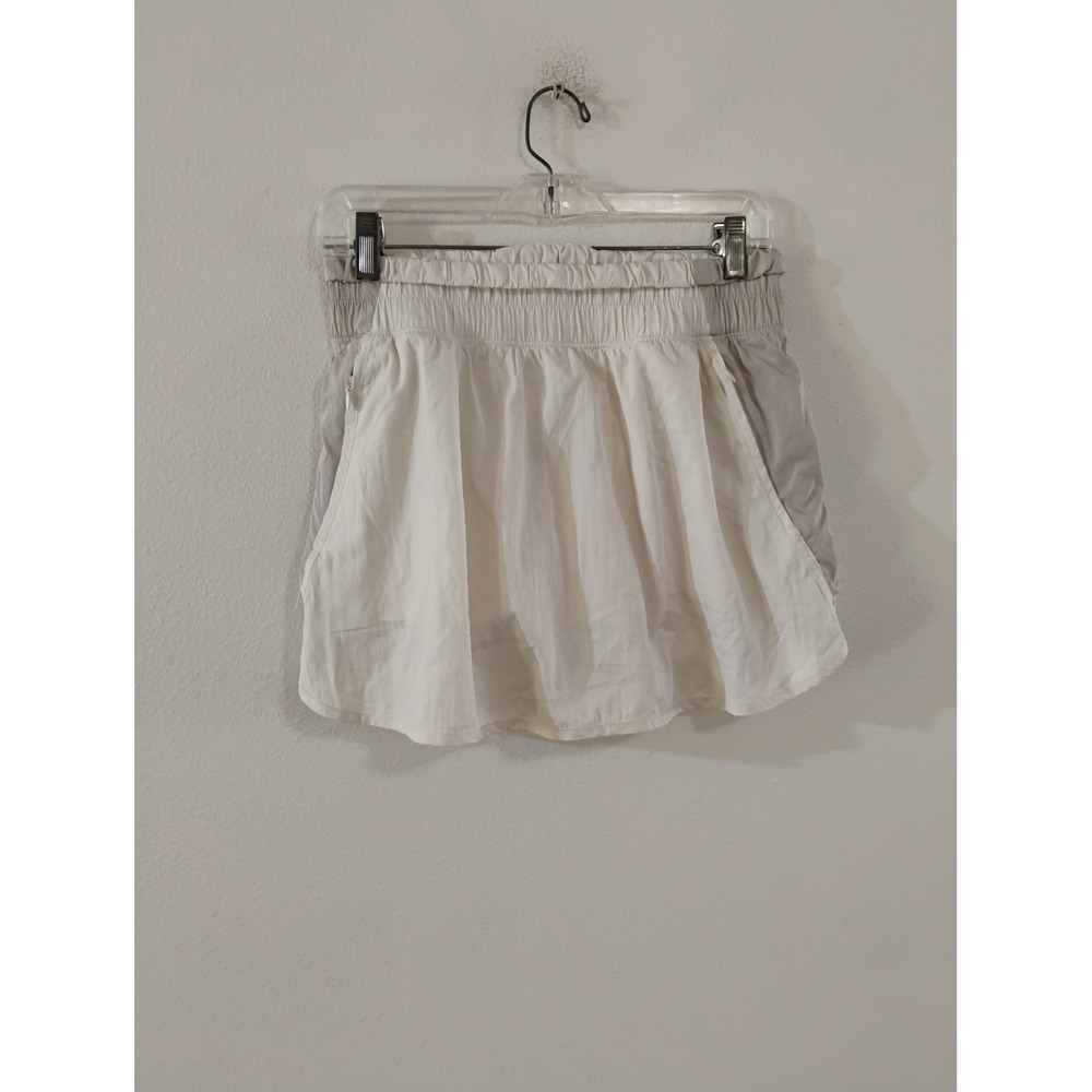Yogalicious Radiant Color Block Bailey Skort Ivory Grey Activewear Pockets M